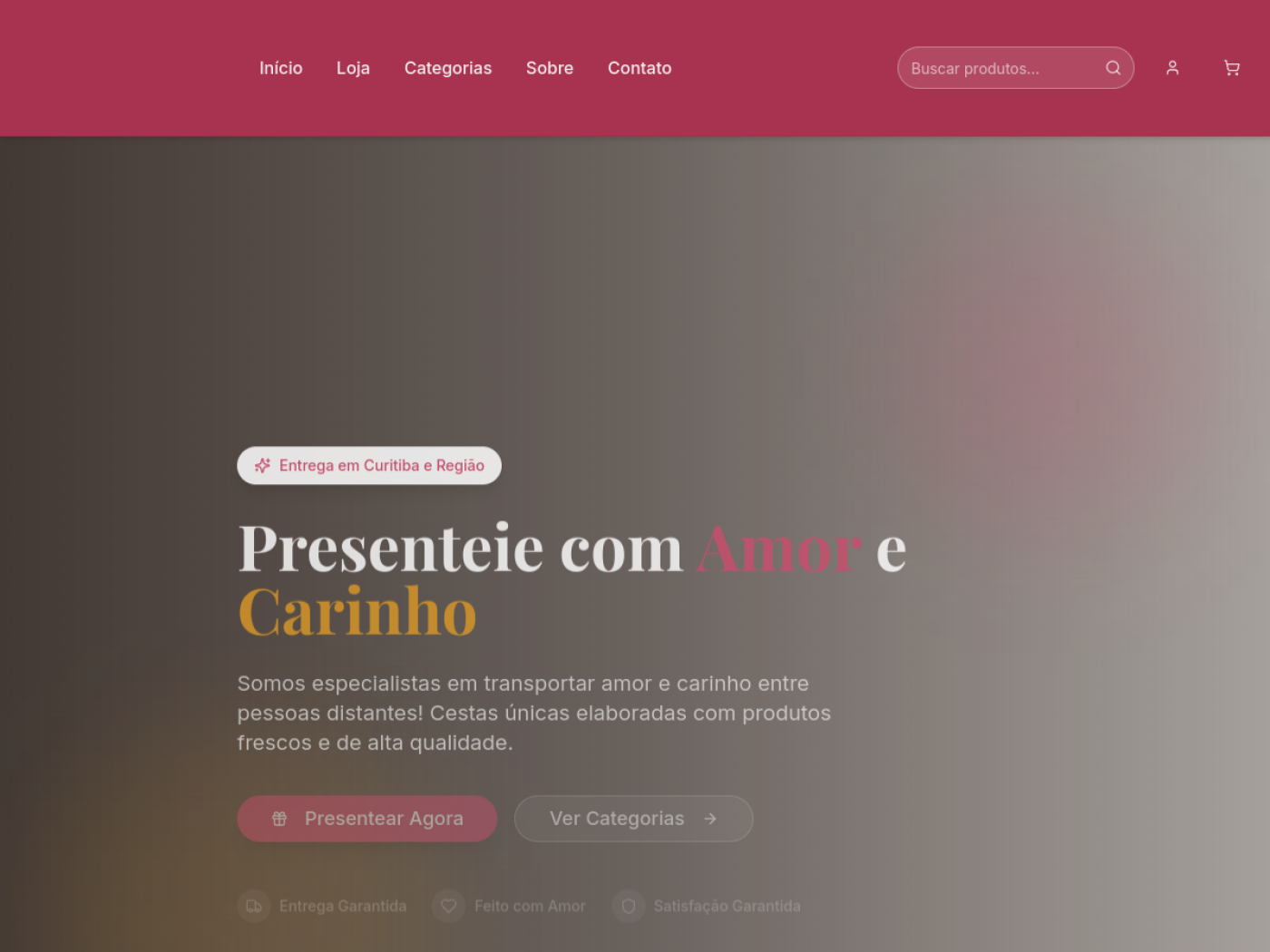 Preview do site Delícias Gama — Food · Confeitaria
