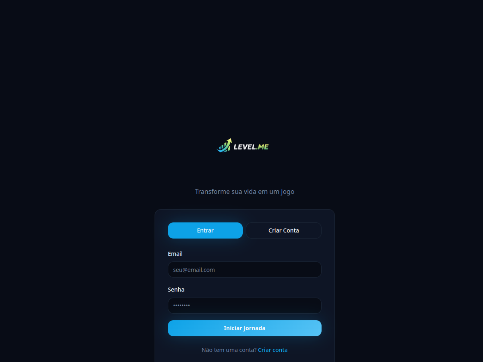 Preview do site Level Me — Lifestyle · Performance